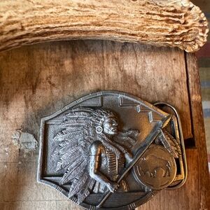 Vintage Arroyo Grande Pewter Belt Buckle